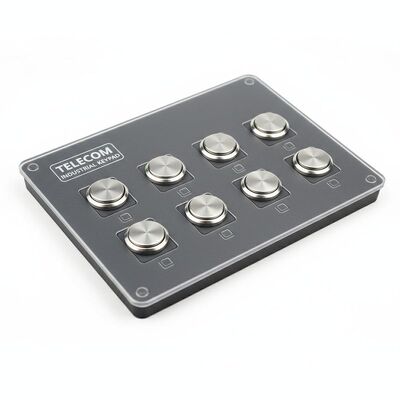 Telecommunication Equipment Membrane Switch Keyboard Custom Made OEM ODM Featuring 8 Metal Dome Durable for Industrial Applications