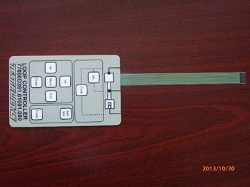 Thin Film 3m Adhesive Single Membrane Switch , Embossed Membrane Key Switches