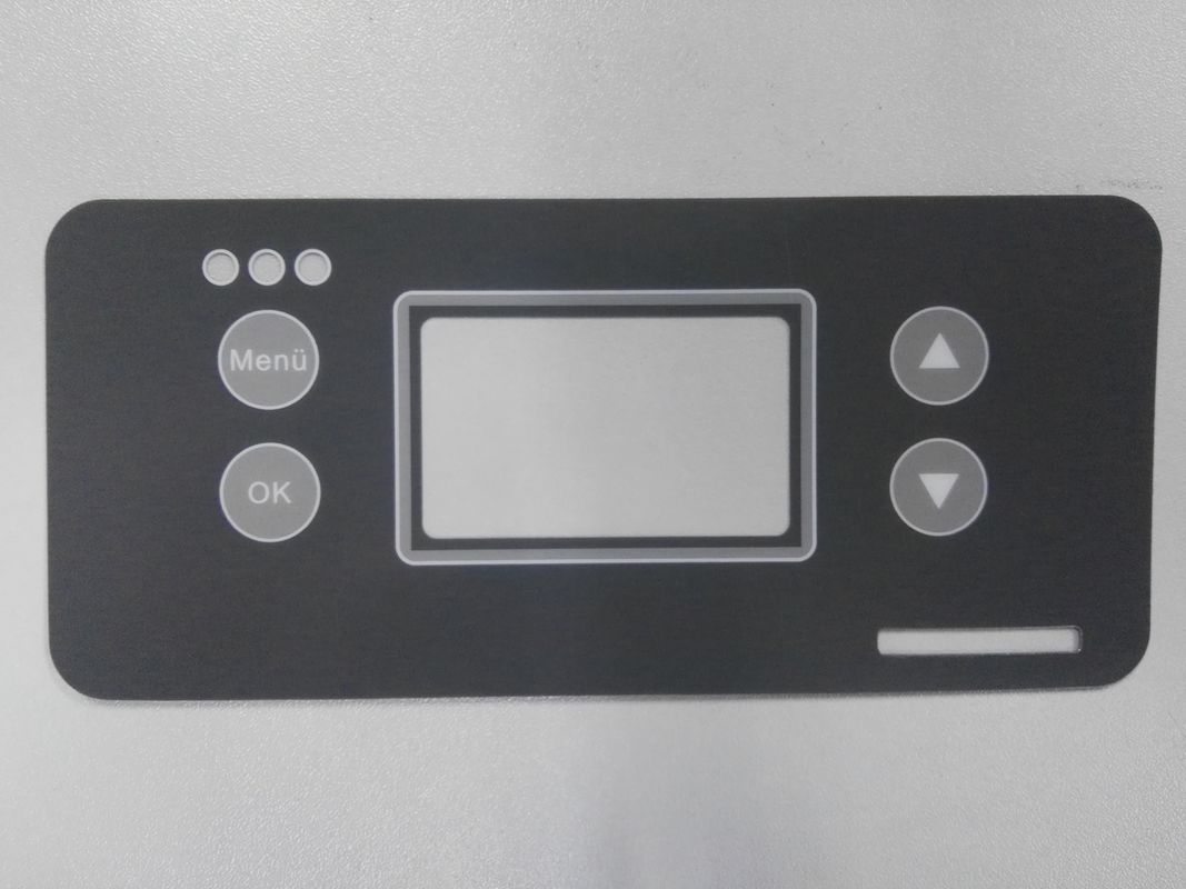 Custom Rich Color Graphic Overlay With Transparent Clean Window 3M Adhesive ISO9001:2008