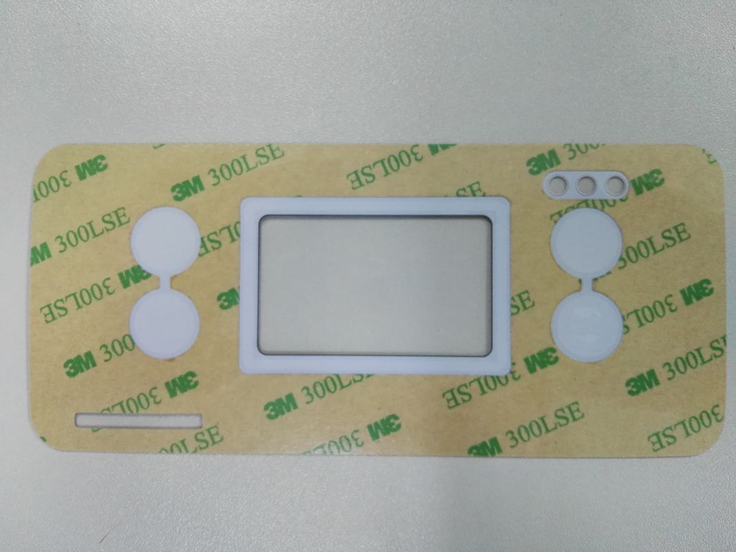 Custom Rich Color Graphic Overlay With Transparent Clean Window 3M Adhesive ISO9001:2008