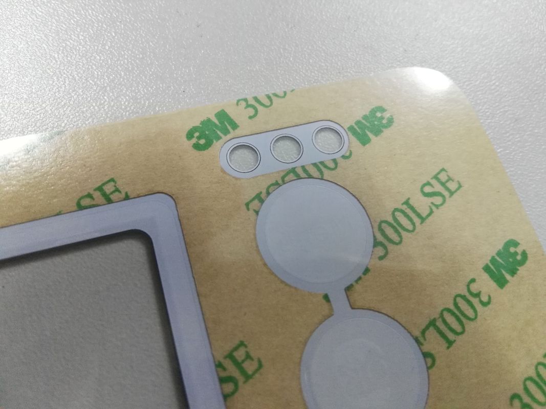 Custom Rich Color Graphic Overlay With Transparent Clean Window 3M Adhesive ISO9001:2008