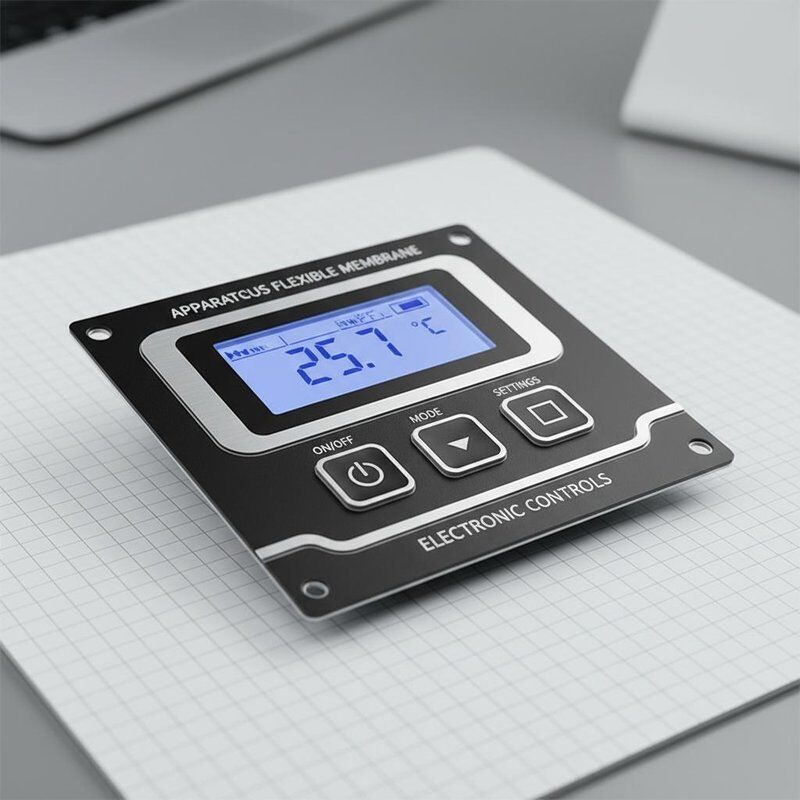 Apparatuses Flexible Membrane Switch Membran Circuit With Integral Indicator LCD Display Providing Durable and Electronic Controls