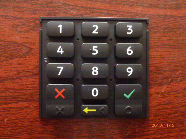 Moisture Proof 3m Adhesive Silicone Rubber Part Keypad Switch