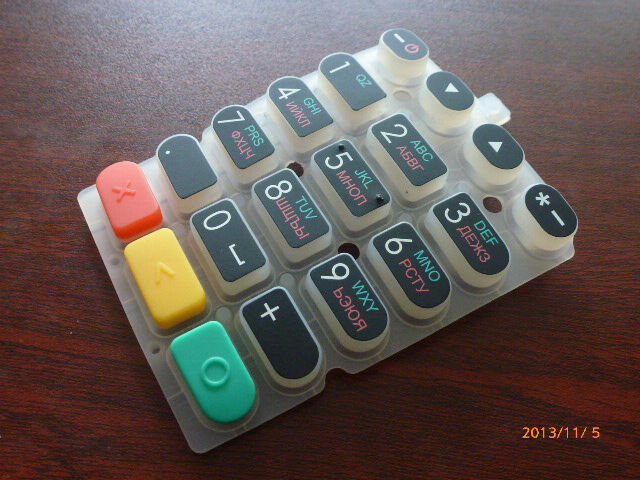 High Sensivity Key Control Overlay Silicone Rubber Button Keyboard