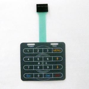 Dustproof 3M Rear Adhesive Custom Membrane Keyboard With Silk Printing