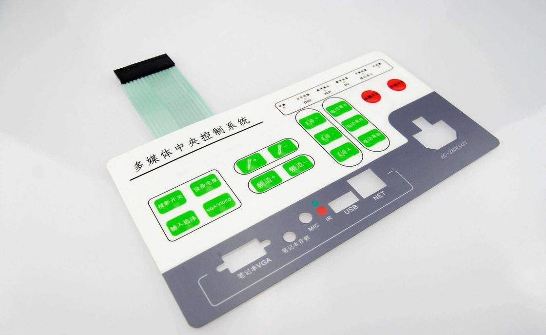 Multilayered Flexible Membrane Key Switch With ZIF Connector