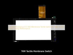 যোগাযোগ প্রতিরোধ 0.5-10Ω মেমব্রেন ট্যাকটাইল সুইচ -40C থেকে 85C দীর্ঘস্থায়ী পারফরম্যান্সের জন্য